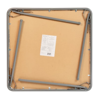Emma And Oliver Foldable Card Table With Vinyl Table Top - Game Table - Portable Table - Image 4