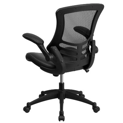Emma And Oliver Mid-Back Mesh Swivel Ergonomic Task Office Chair With Flip-Up Arms - Image 6
