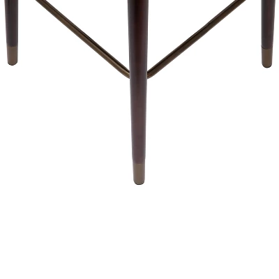 Emma And Oliver Upholstered Bar Height Dining Stool With Wood Frame - Image 7