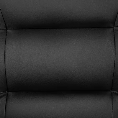 Emma And Oliver Black LeatherSoft Executive Reception Chair - Guest Chair - Image 3