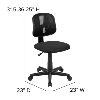 Emma And Oliver Mid-Back Mesh Swivel Task Office Chair With Pivot Back - Image 5