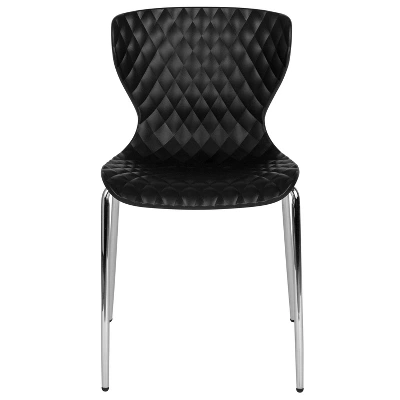 Emma And Oliver Contemporary Design Accent Dining Plastic Stack Chair - Image 8