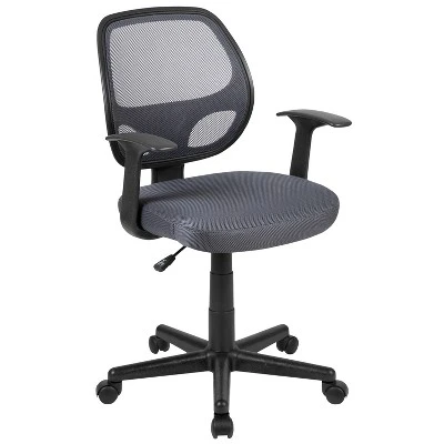 Emma And Oliver Mid-Back Mesh Swivel Ergonomic Task Office Chair - Arms - Image 14