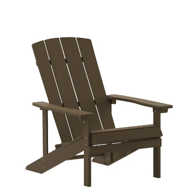 Emma And Oliver All-Weather Adirondack Chair In Faux Wood - Image 19