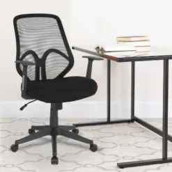 Emma And Oliver High Back Flexible Mesh Office Chair With Arms