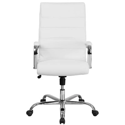 Emma And Oliver High Back Executive Swivel Office Chair With Metal Frame And Arms - Image 8