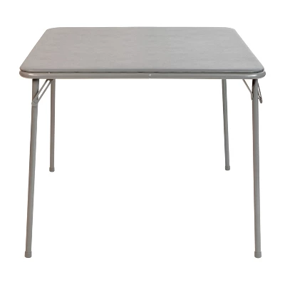 Emma And Oliver Foldable Card Table With Vinyl Table Top - Game Table - Portable Table - Image 6
