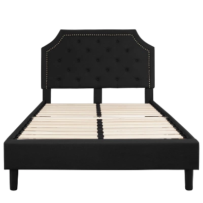 Emma And Oliver Arched Tufted Upholstered Platform Bed - Image 8