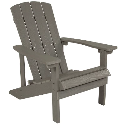 Emma And Oliver All-Weather Adirondack Chair In Faux Wood - Image 11