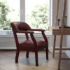 Emma And Oliver Conference Chair With Accent Nail Trim