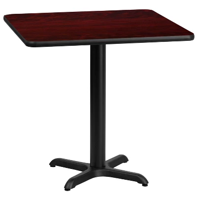 Emma And Oliver 30" Square Laminate Table Top With 22"x22" Table Height Base - Image 4