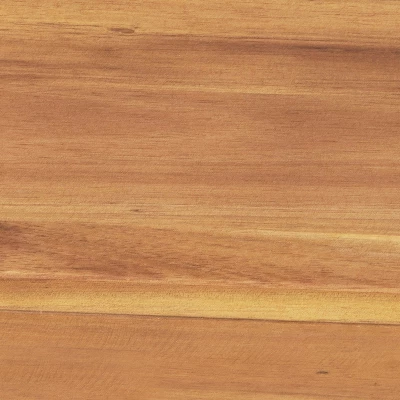 Emma And Oliver Set Of 2 All Natural Weather Resistant Acacia Wood Folding Patio Bistro Chairs In A Natural Finish With Protective Teak Oil Layer - Image 2