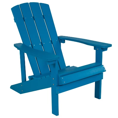 Emma And Oliver All-Weather Adirondack Chair In Faux Wood - Image 14