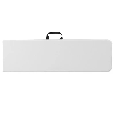 Emma And Oliver 10.25"Wx71"L Portable Bi-Fold Granite White Plastic Bench - Image 5
