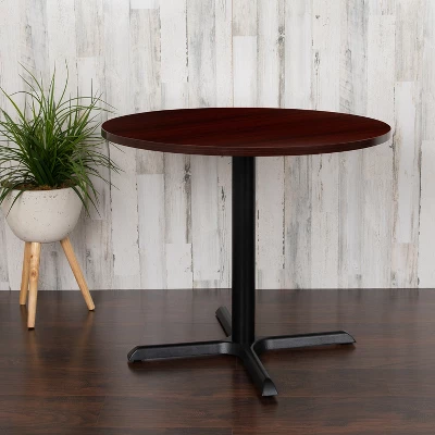 Emma And Oliver 36" Round Multi-Purpose Conference Table - Meeting Table For Office