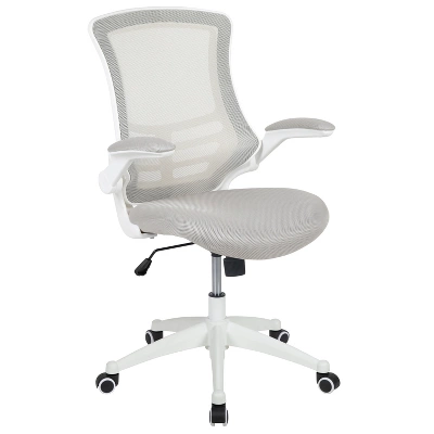 Emma And Oliver Mid-Back Mesh Swivel Ergonomic Task Office Chair With Flip-Up Arms - Image 20