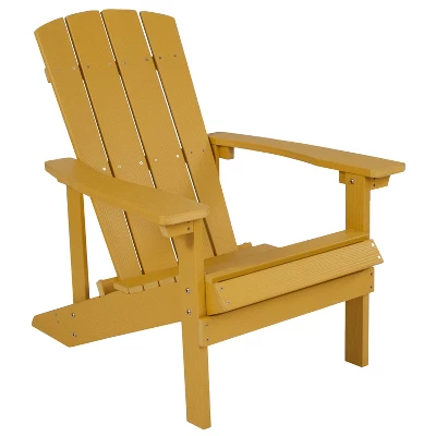 Emma And Oliver All-Weather Adirondack Chair In Faux Wood - Image 13