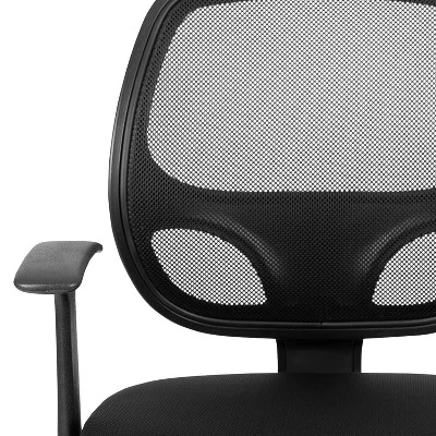 Emma And Oliver Mid-Back Mesh Swivel Ergonomic Task Office Chair - Arms - Image 6