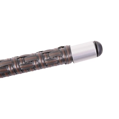 Emma And Oliver Modern All-Weather Patio Dining Chair With Fade And Weather Resistant PE Rattan And Reinforced Steel Frame - Image 7