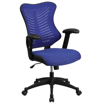 Emma And Oliver High Back Designer Mesh Executive Ergonomic Office Chair W/ Adjustable Arms - Image 13