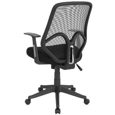 Emma And Oliver High Back Flexible Mesh Office Chair With Arms - Image 2