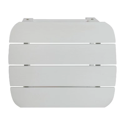 Emma And Oliver Set Of 2 Indoor/Outdoor Folding Adirondack Chairs With Side Table - Image 9