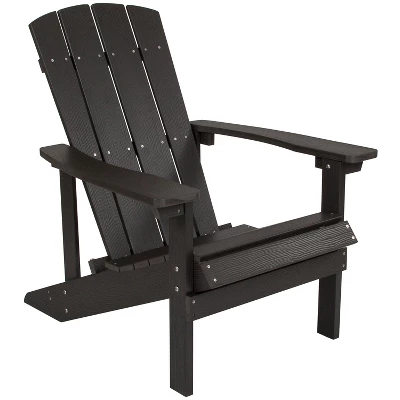Emma And Oliver All-Weather Adirondack Chair In Faux Wood - Image 15