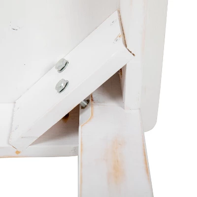 Emma And Oliver 46" X 30" Rectangular Antique Rustic Solid Pine Farm Dining Table - Image 7