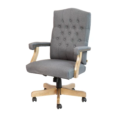 Emma And Oliver Martha Washington Executive Swivel Office Chair With Arms - Image 12