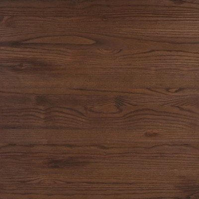 Emma And Oliver 23.5" Square Black/Wood Metal Indoor Table - Image 3