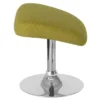 Emma And Oliver Green Fabric Ottoman Footrest With Chrome Base