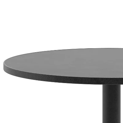 Emma And Oliver 27.5'' Round Aluminum Indoor-Outdoor Table With Base - Image 7