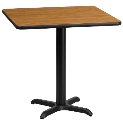 Emma And Oliver 30" Square Laminate Table Top With 22"x22" Table Height Base - Image 6