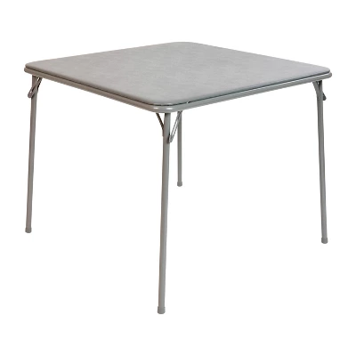 Emma And Oliver Foldable Card Table With Vinyl Table Top - Game Table - Portable Table - Image 8