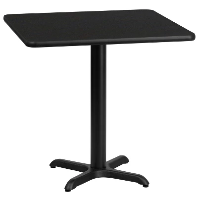 Emma And Oliver 30" Square Laminate Table Top With 22"x22" Table Height Base - Image 5