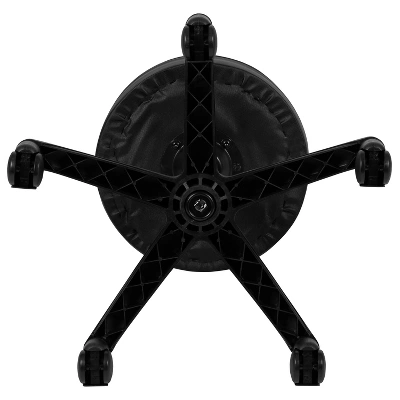 Emma And Oliver Black Adjustable Doctors Stool On Wheels With Ergonomic Molded Seat - Image 7