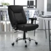 Emma And Oliver 400 Lb. Big & Tall Mid-Back Deep Tufted Ergonomic Task Office Chair & Arms