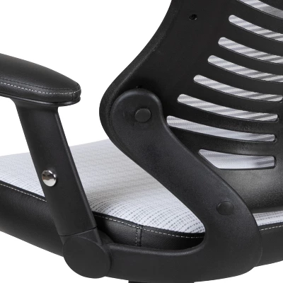 Emma And Oliver High Back Designer Mesh Executive Ergonomic Office Chair W/ Adjustable Arms - Image 7