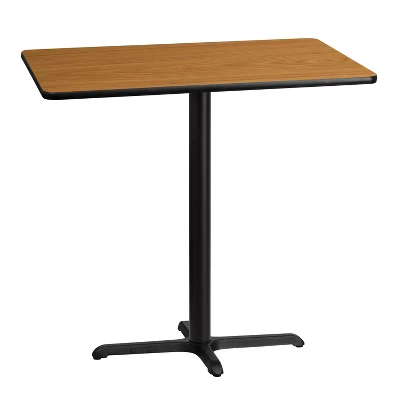 Emma And Oliver 30"x42" Rectangular Laminate Bar Table With 23.5"x29.5" Base - Image 3