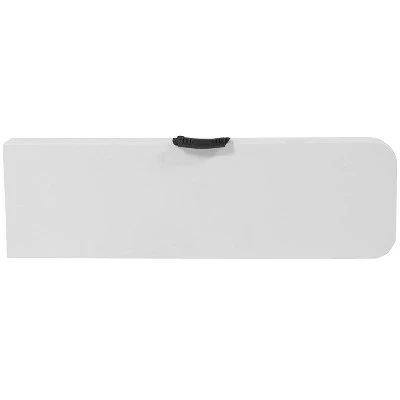 Emma And Oliver 11"W X 72"L Portable Bi-Fold Granite White Folding Bench - Image 2