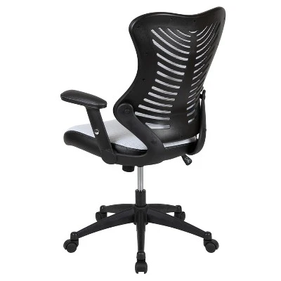 Emma And Oliver High Back Designer Mesh Executive Ergonomic Office Chair W/ Adjustable Arms - Image 10
