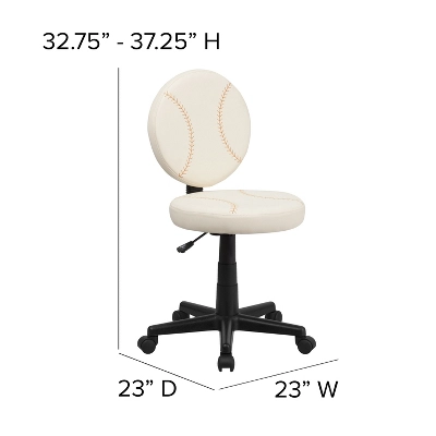 Emma And Oliver Sports Swivel Task Office Chair - Image 3
