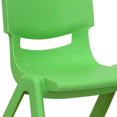 Emma And Oliver 2 Pack Plastic Stackable School Chair With 10.5"H Seat, Preschool Chair - Image 8