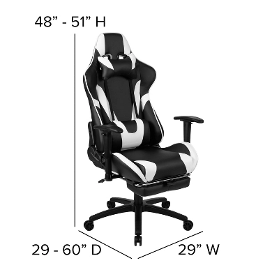 Emma And Oliver Gaming Desk & Chair Set With Cup Holder, Headphone Hook, And Monitor Stand - Image 5
