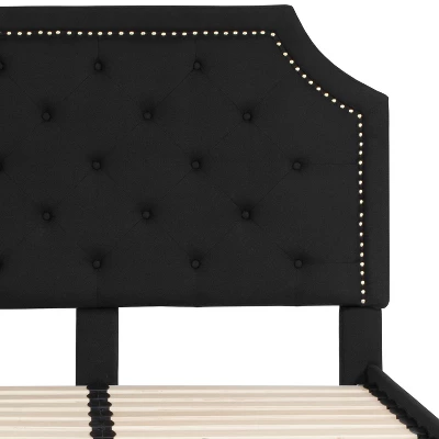 Emma And Oliver Arched Tufted Upholstered Platform Bed - Image 5