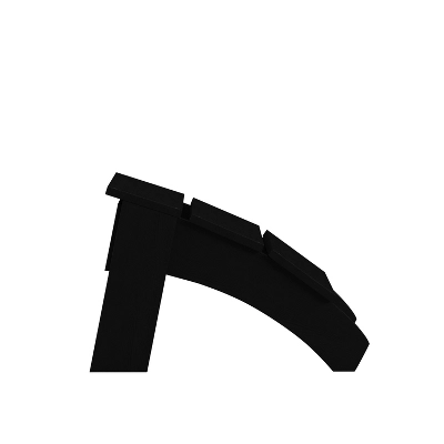 Emma And Oliver Indoor/Outdoor Poly Resin Adirondack Style Ottoman - Image 5