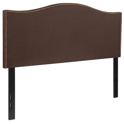 Emma And Oliver Arched Headboard With Accent Nail Trim - Image 2
