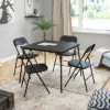 Emma And Oliver 5 Piece Folding Card Table And Chair Set
