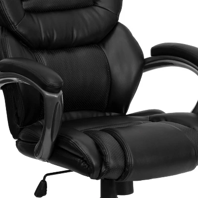 Emma And Oliver High Back Executive Swivel Ergonomic Office Chair With Accent Layered Seat/Back - Image 4